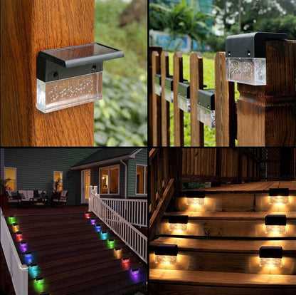 RGB LED t Step Fence Light