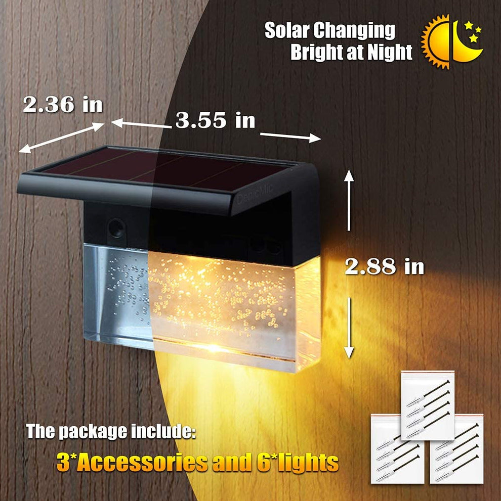 RGB LED t Step Fence Light