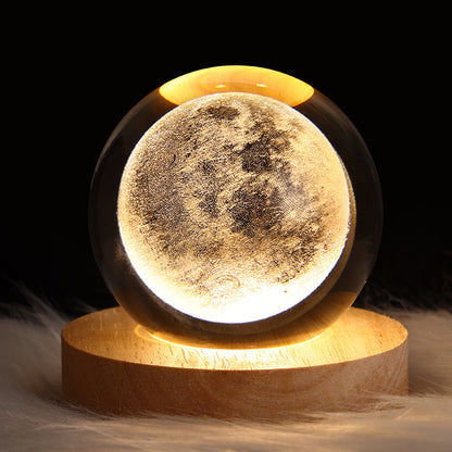 Galaxy Crystal Ball Table Lamp 3D