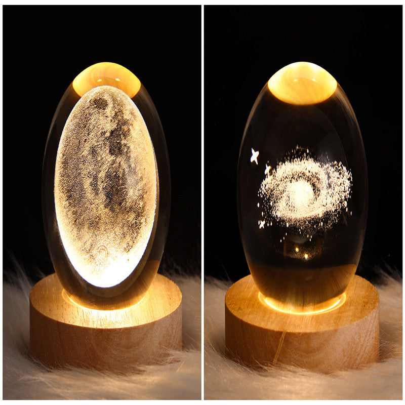 Galaxy Crystal Ball Table Lamp 3D