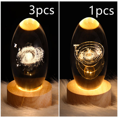 Galaxy Crystal Ball Table Lamp 3D