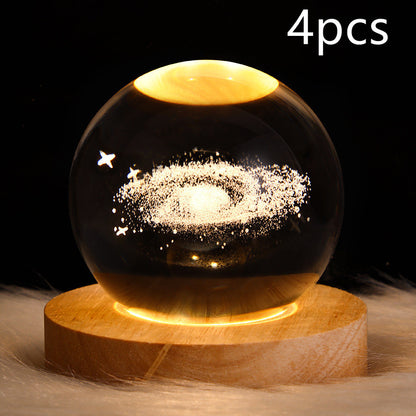 Galaxy Crystal Ball Table Lamp 3D