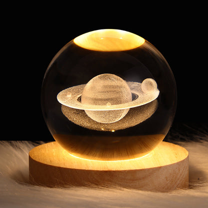 Galaxy Crystal Ball Table Lamp 3D