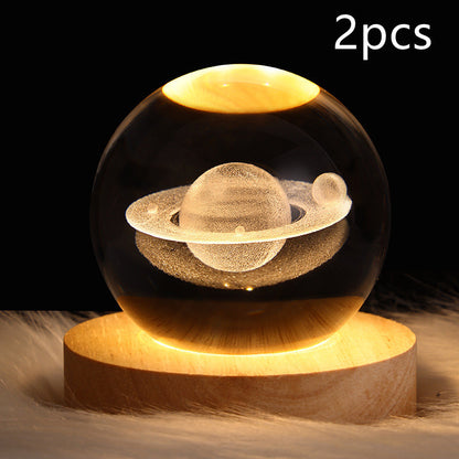 Galaxy Crystal Ball Table Lamp 3D