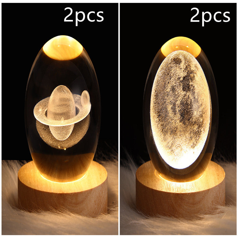 Galaxy Crystal Ball Table Lamp 3D