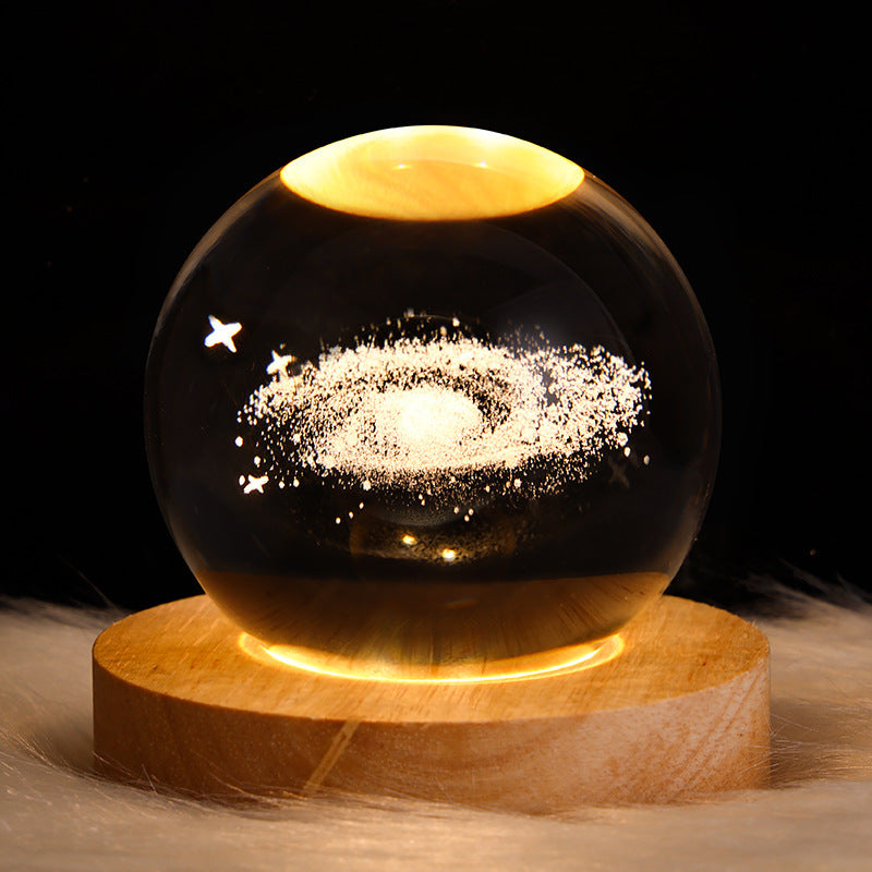 Galaxy Crystal Ball Table Lamp 3D