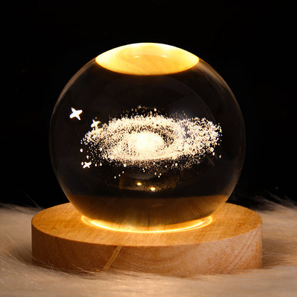 Galaxy Crystal Ball Table Lamp 3D