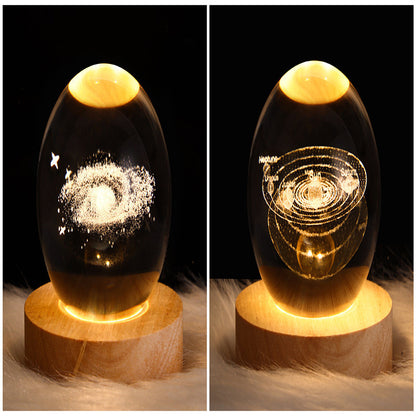 Galaxy Crystal Ball Table Lamp 3D