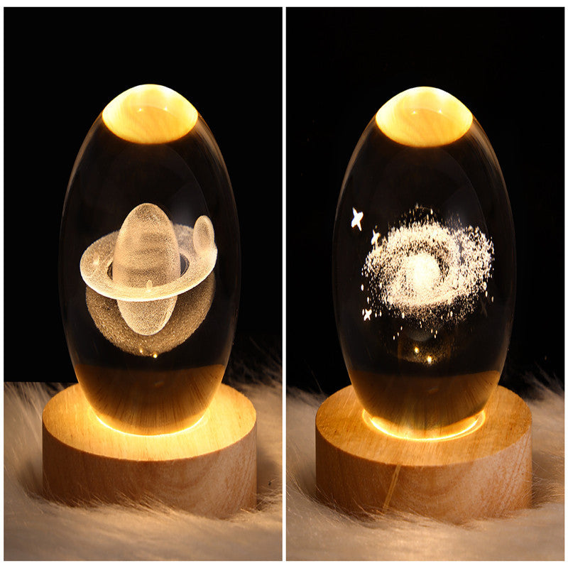 Galaxy Crystal Ball Table Lamp 3D