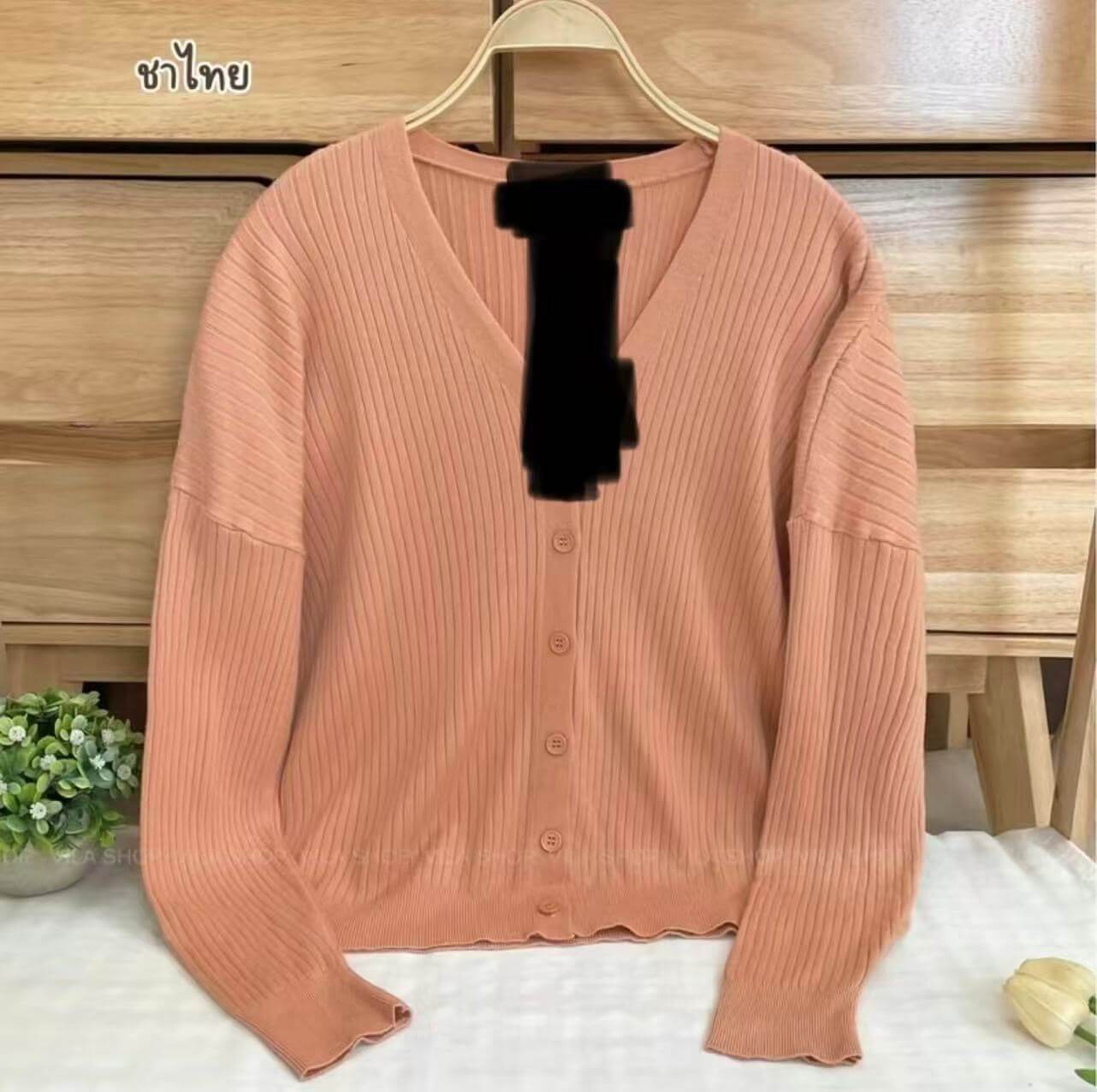 V-neck Sweater Sweater Thin Cardigan Jacket Top For Women