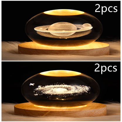 Galaxy Crystal Ball Table Lamp 3D