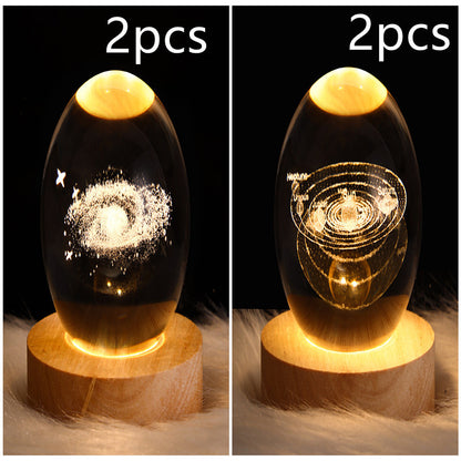 Galaxy Crystal Ball Table Lamp 3D