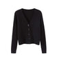 V-neck Sweater Sweater Thin Cardigan Jacket Top For Women