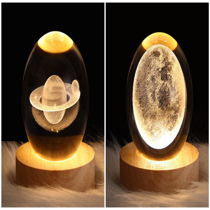 Galaxy Crystal Ball Table Lamp 3D
