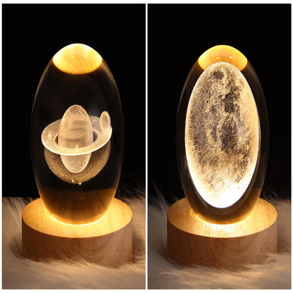 Galaxy Crystal Ball Table Lamp 3D
