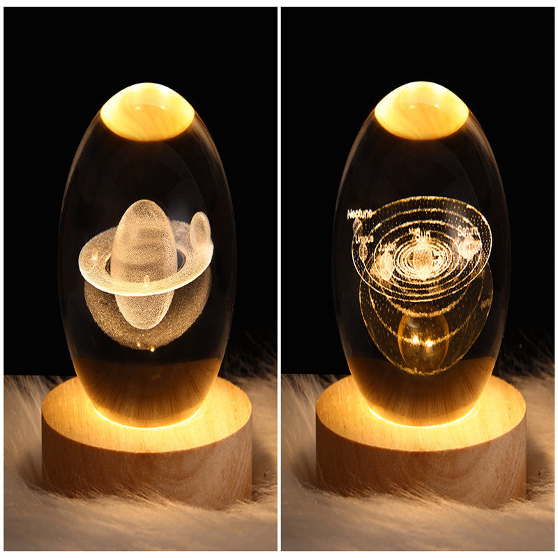 Galaxy Crystal Ball Table Lamp 3D