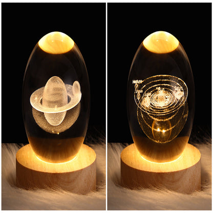 Galaxy Crystal Ball Table Lamp 3D