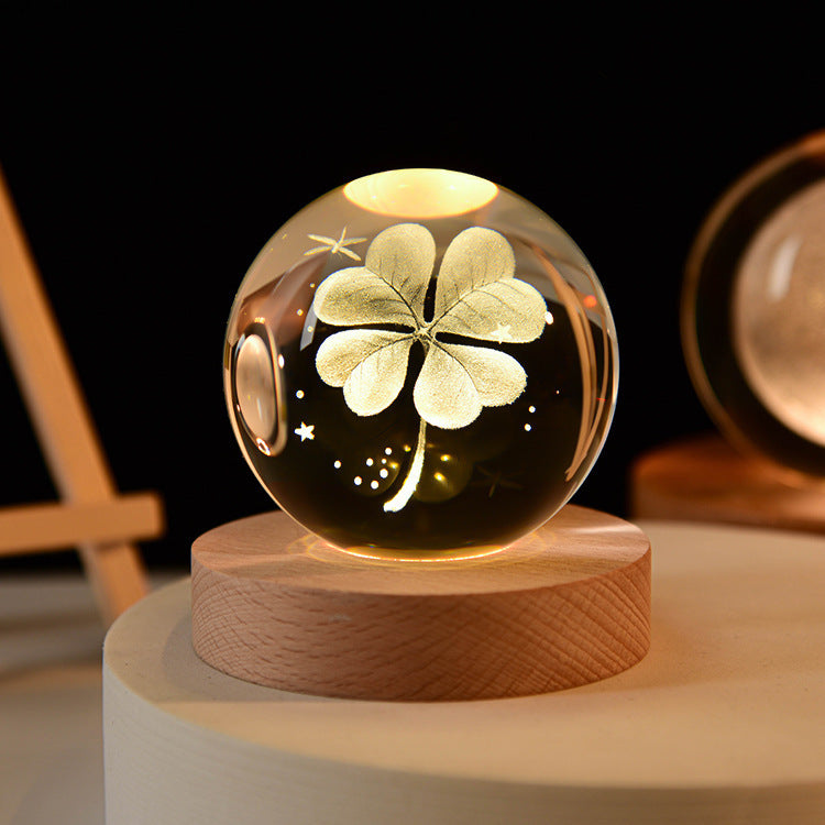 Galaxy Crystal Ball Table Lamp 3D