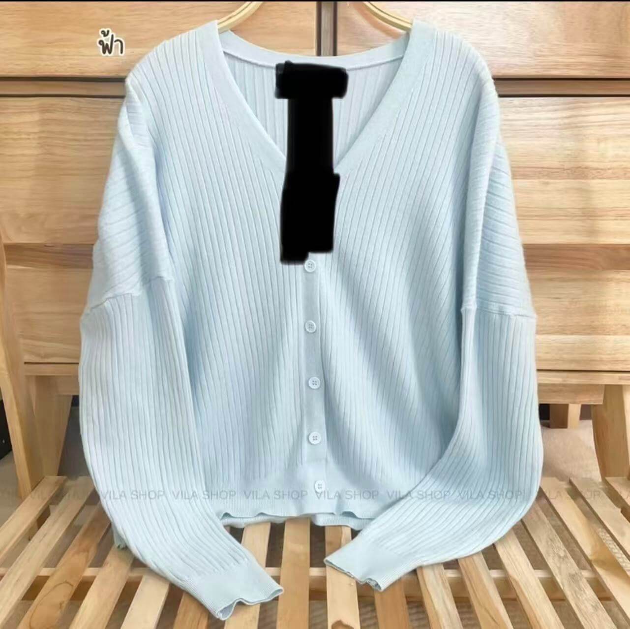 V-neck Sweater Sweater Thin Cardigan Jacket Top For Women